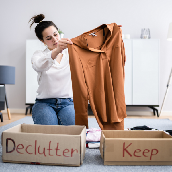 decluttering for stress relief